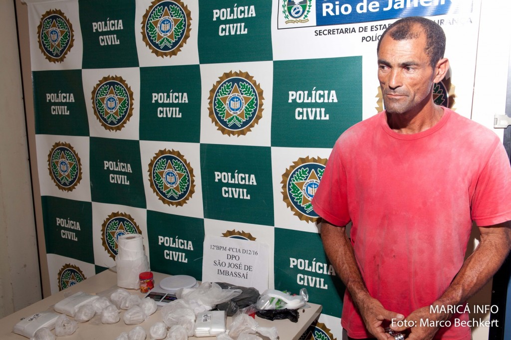 Gerônimo foi preso por tráfico em São José. (FOTO: Marco Bechkert | Maricá Info)