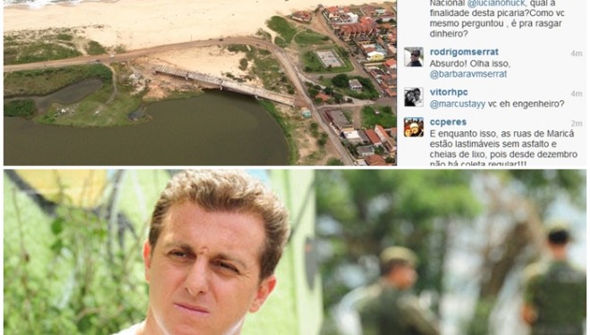 Polêmica: Luciano Huck dá explicação sobre publicação que questiona a ponte da Barra Polêmica: Luciano Huck dá explicação sobre publicação que questiona a ponte da Barra