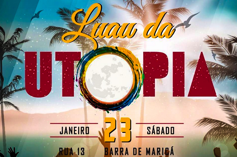 Maricá: Luau da Utopia acontecerá dia 23 na Barra