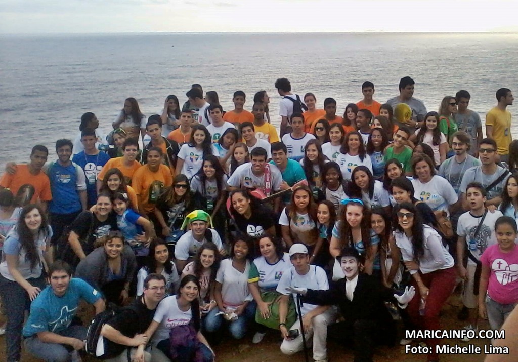 Mais de 50 peregrinos italianos foram recebidos em Maricá. (Foto: Michelle Lima | Maricá Info)