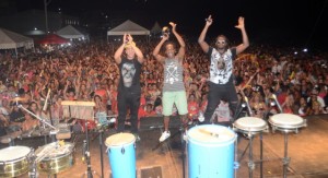 Trio Ternura também se apresentou no Carnaval de Ponta Negra. (foto: Clarildo Menezes)