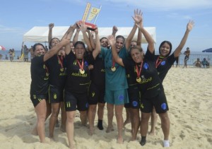 Infosoccer conquistou o prêmio de Beach Soccer feminino. (foto: Clarildo MenezeS)