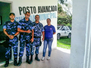 Guardas Municipais do GTO (Grupamento Tático Operacional) foram acionados para dar apoio no local. (fotos: Divulgação)