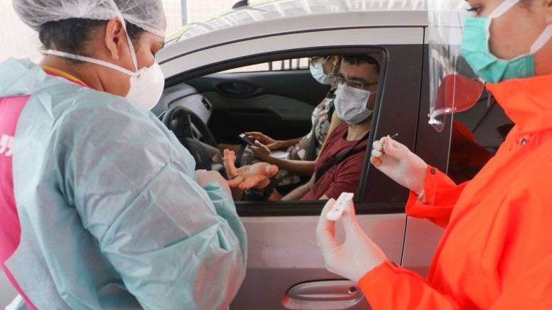 teste rápido drive thru