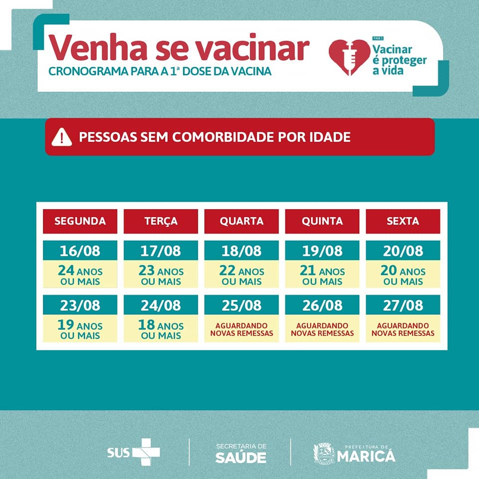 novo calendario vacinacao marica