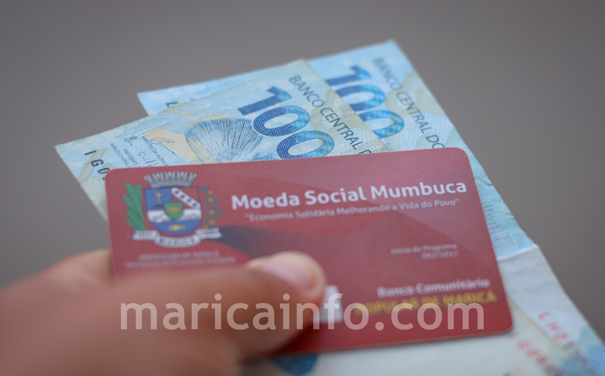 moeda social cartao mumbuca dinheiro 200 maricainfo