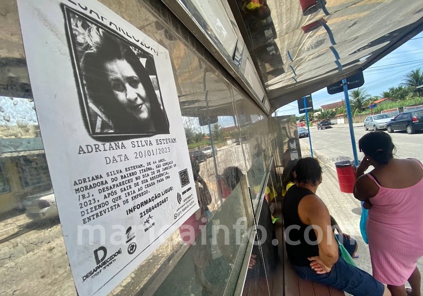 cartaz mulher desaparecida