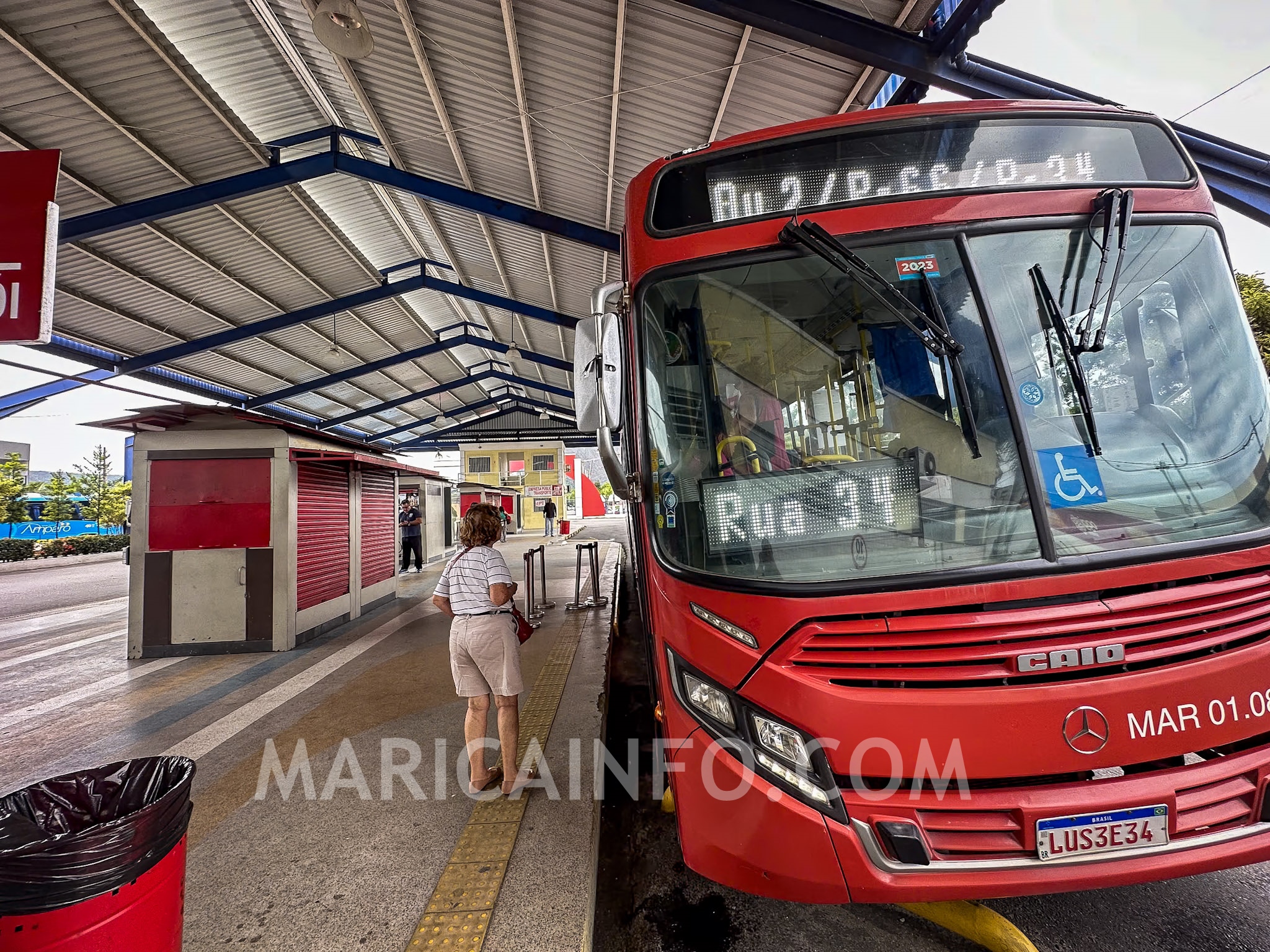 onibus vermelhinho itaipuacu marica terminal