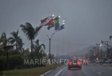 tempo chuvoso marica bandeiras