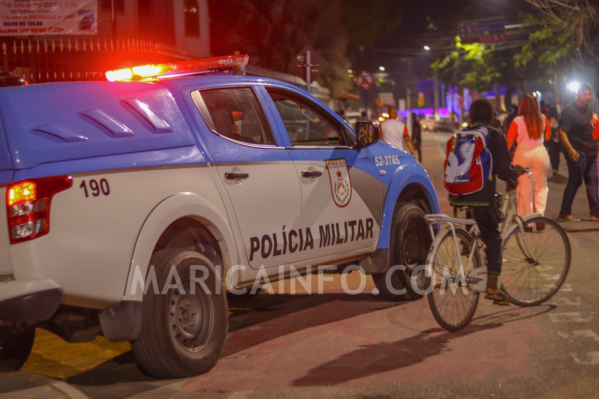 viatura pm centro marica noite