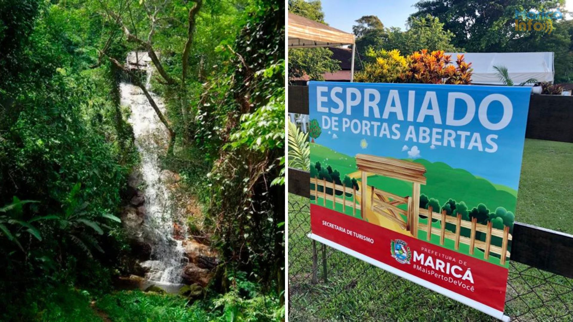 espraiado portas abertas cachoeira