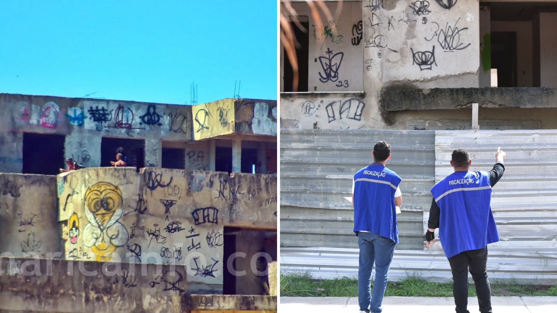 esqueleto obra interditada