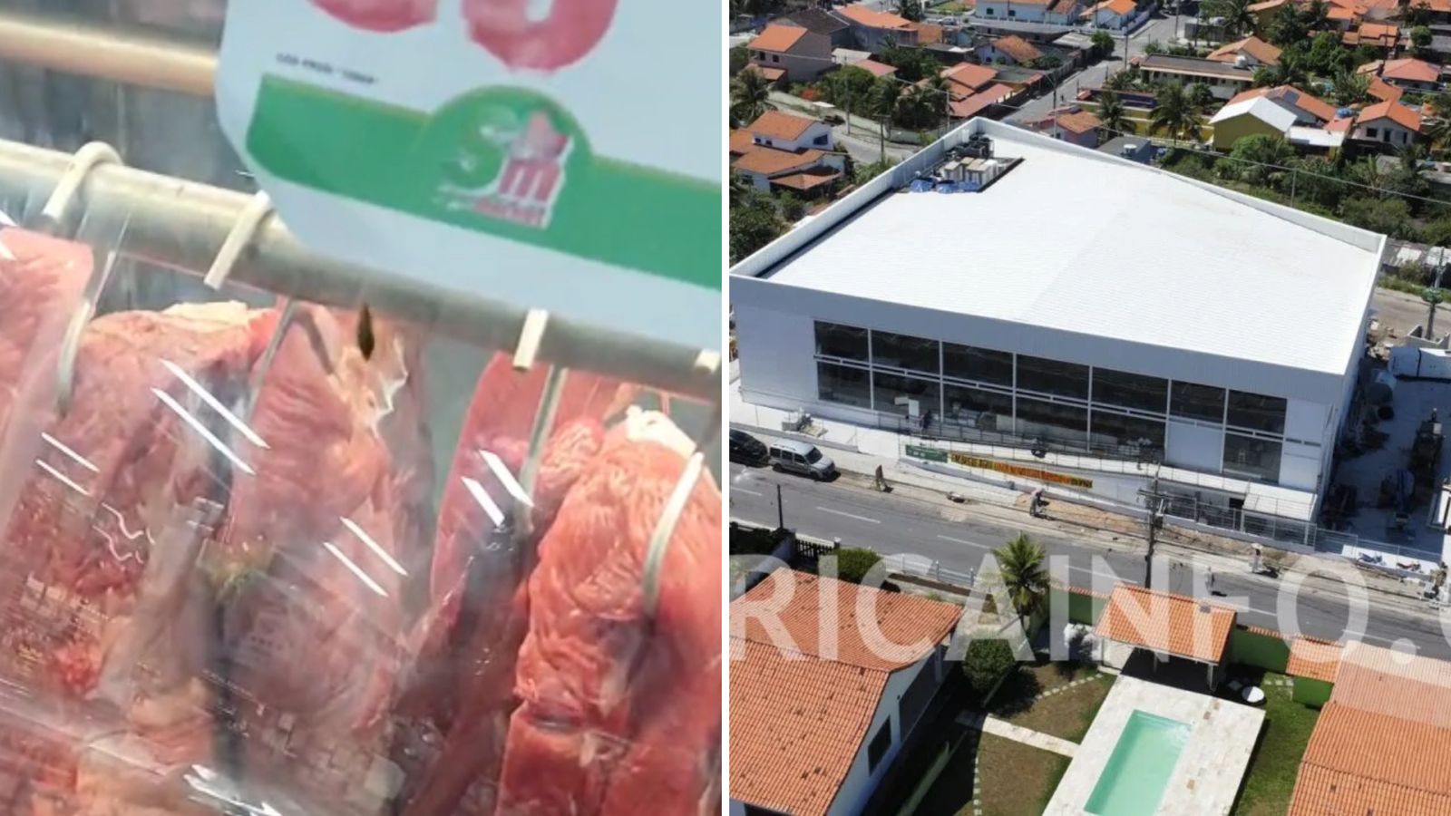 Clientes denunciam baratas em açougue de supermercado em Maricá 1 Clientes denunciam presenca de baratas no acougue de supermercado