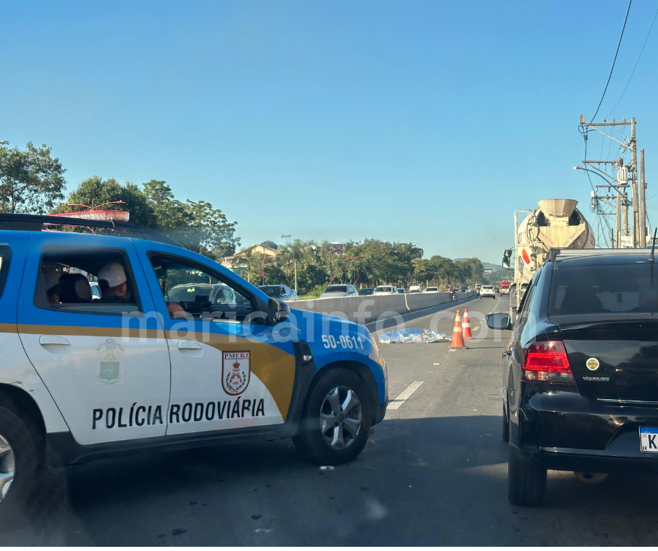 Homem morre em atropelamento na RJ-106 em Maricá; outra pessoa fica ferida 1 marca dagua maricainfo acdent