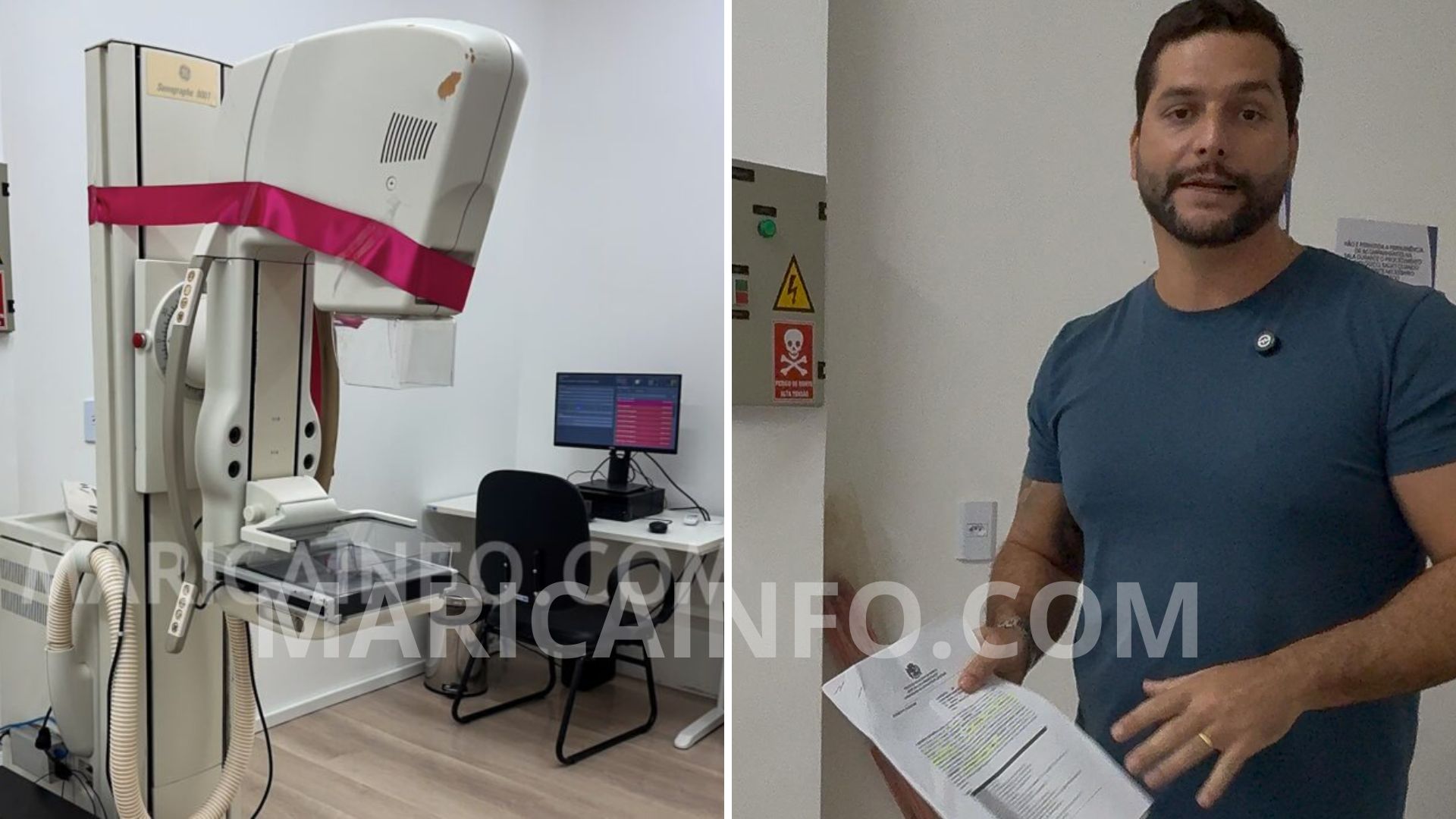 Maricá: Vereador Netuno fiscaliza saúde e questiona sumiço do mamógrafo 1 mamografo netuno fiscaliza