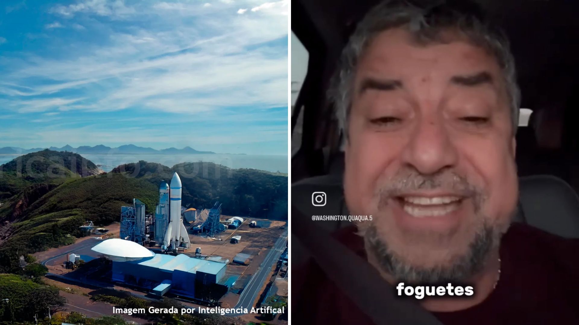 Quaqua base foguetes