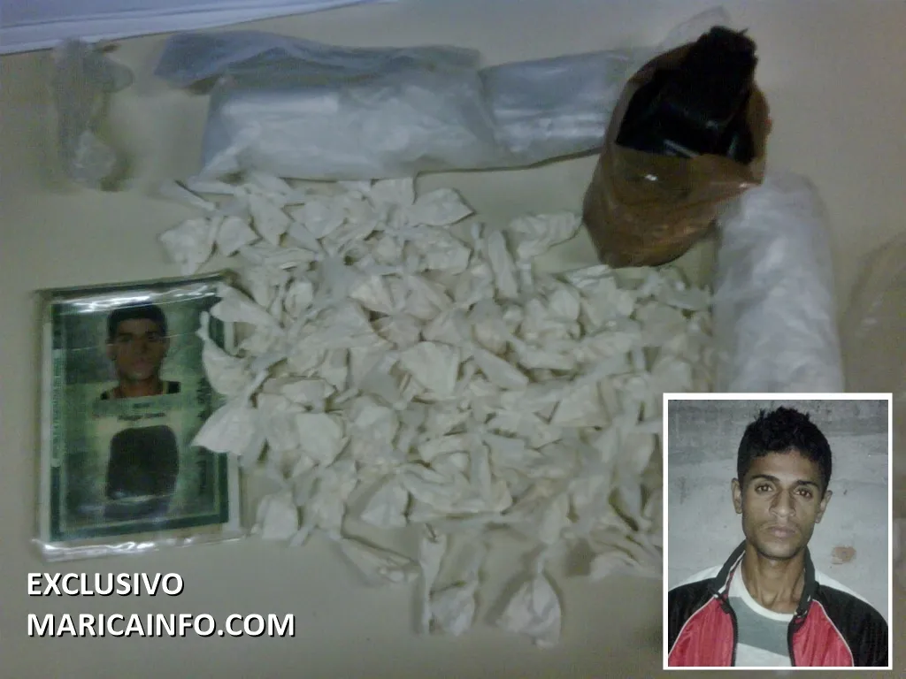 Policiais prenderam o gerente do tráfico da favela e apreenderam drogas e uma granada.