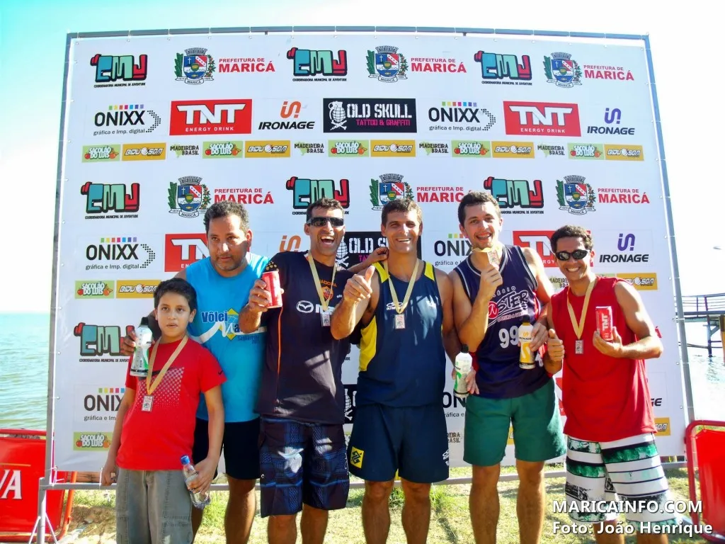Maricá Vôlei Master foi a campeã do torneio. (Foto: João Henrique | Maricá Info)