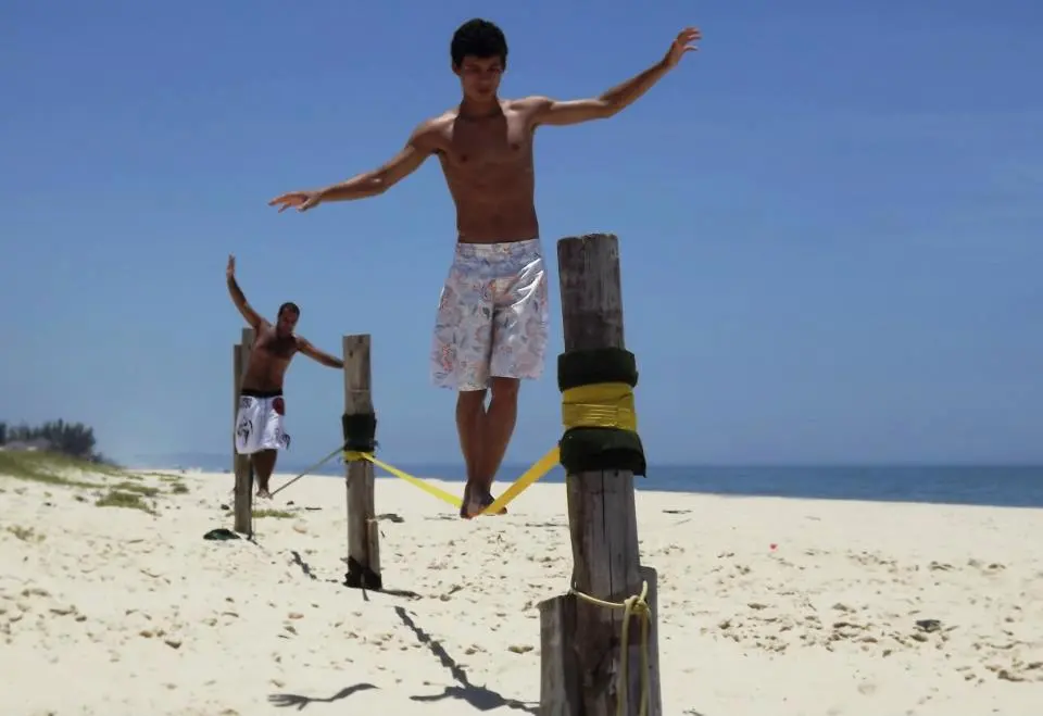 Primeiro encontro de Slackline será realizado em Ponta Negra. (Foto: Divulgação)