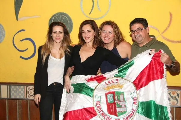Cléo Pires, Christiane Torloni, Rosângela Zeidan e o prefeito de Maricá Washington Quaquá (PT).