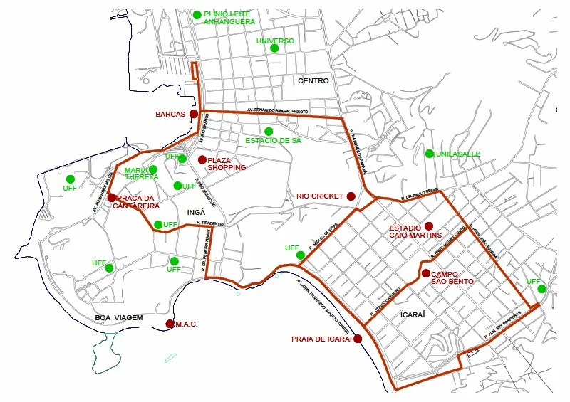 Confira o trajeto em que terá a ciclovia provisória.
