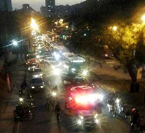 Alameda chegou a ser fechada por policiais do BPRv.