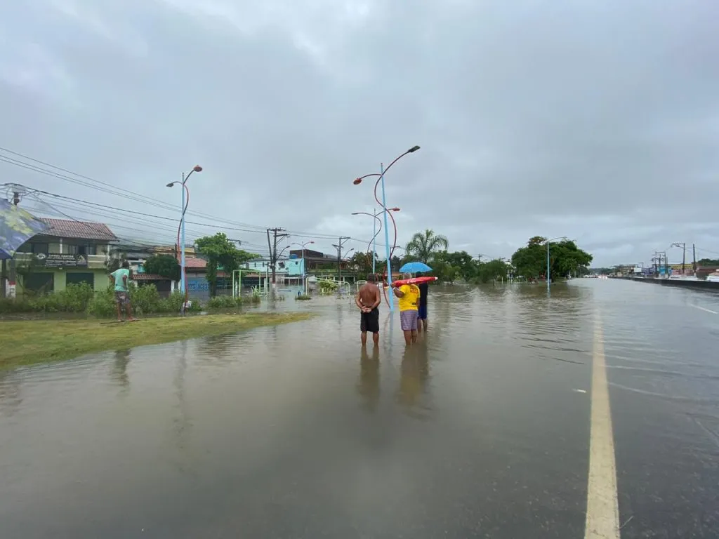 chuva alagado