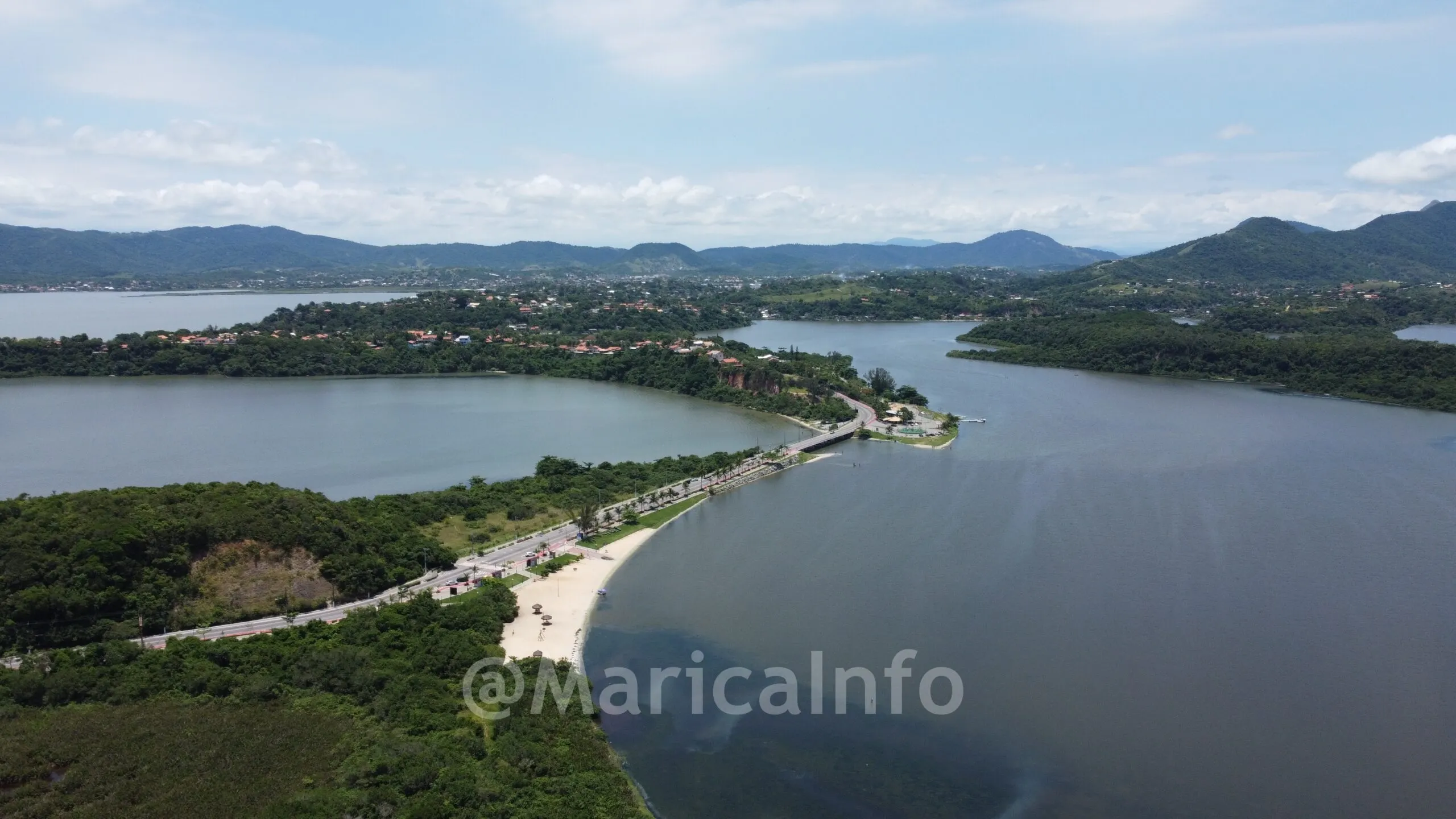 Drone Orla Zé Garoto, Boqueirão, Maricá. (foto: João Henrique / Maricá Info)