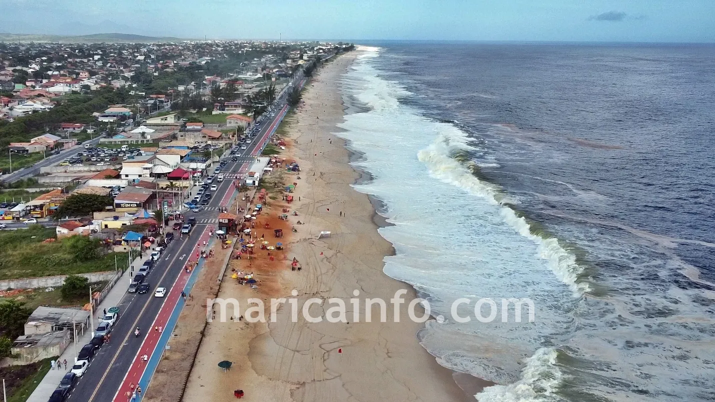 Praias de Maricá estão impróprias para banho no Carnaval 2023. (foto: João Henrique / Maricá Info)