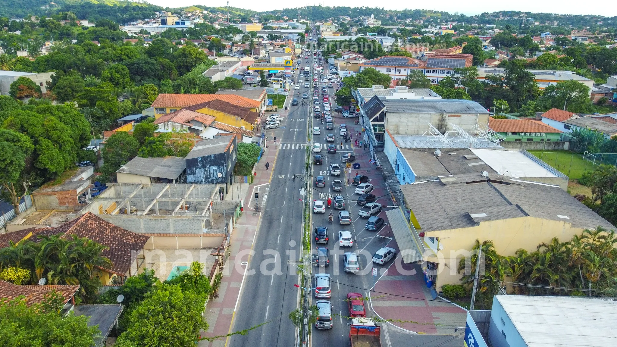 Avenida Vereador Francisco Sabino da Costa, no Centro. (foto: João Henrique / Maricá Info - março 2023)