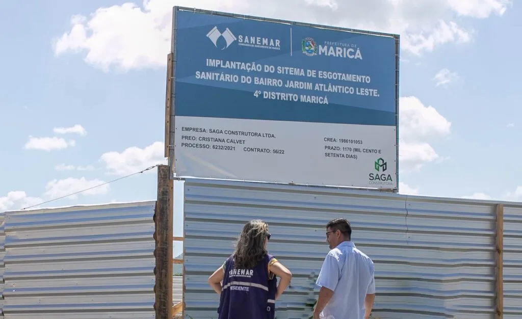 obras esgotamento saneamento