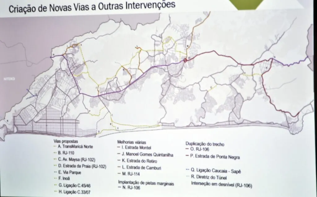 novas vias plano de mobilidade marica
