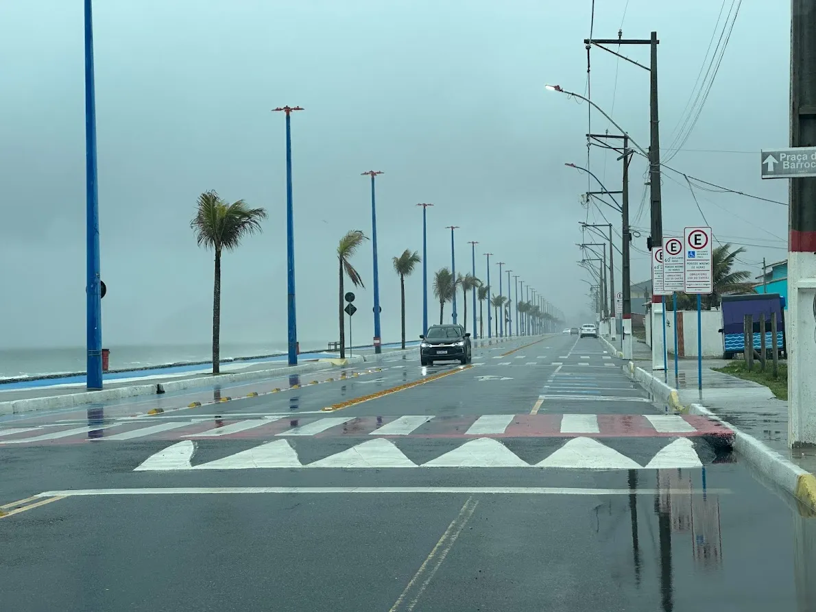 Orla Itaipuacu Chuva Tempo Av Benvindo Taques Horta