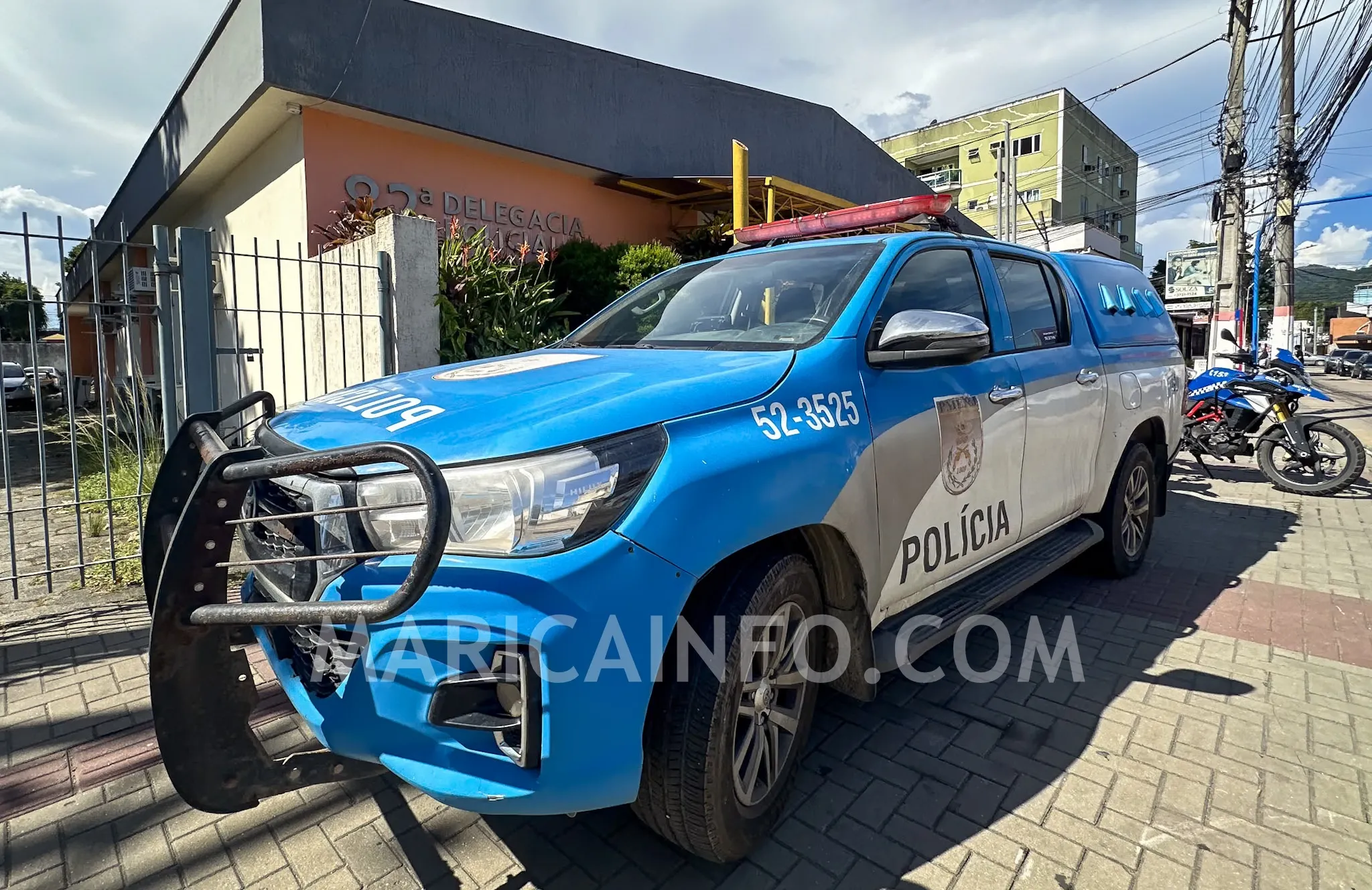 viatura policia militar pm delegacia marica fev 2