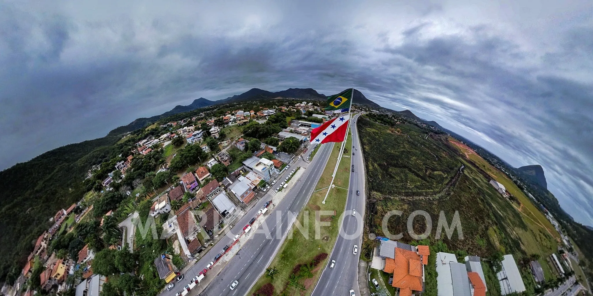 marica bandeira globo rj106 entrada 01 chuva