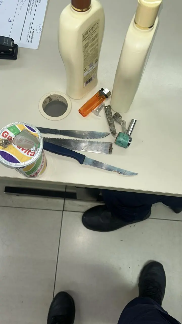 objetos apreendidos