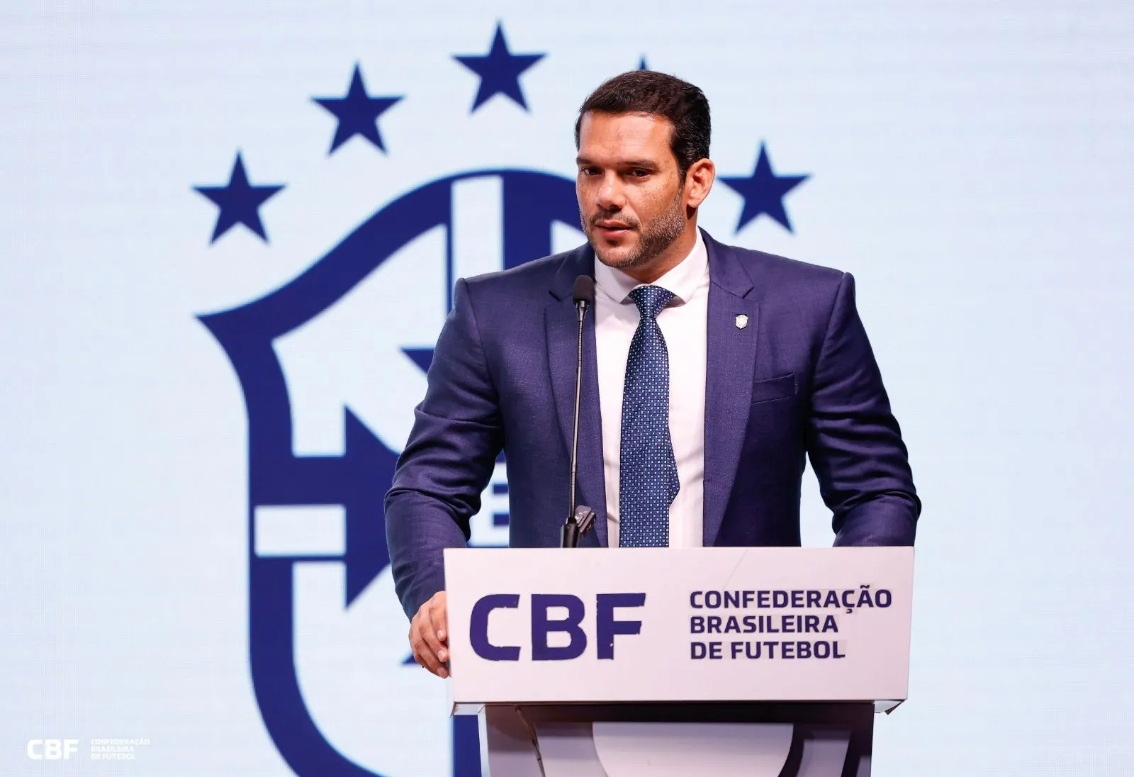 Presidente da CBF Samir Xaud